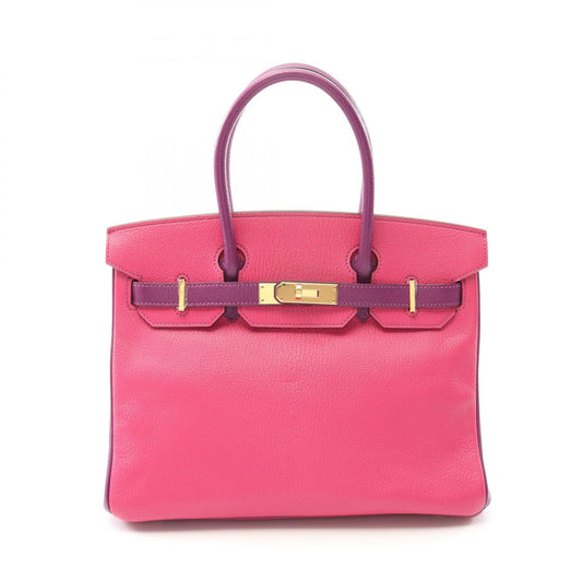 Hermes Birkin 30 Rose Shocking Anemone Handbag