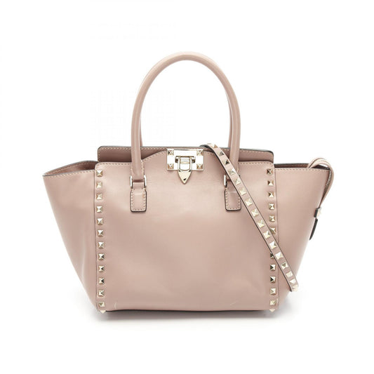 Valentino Rockstud Leather Handbag Pink