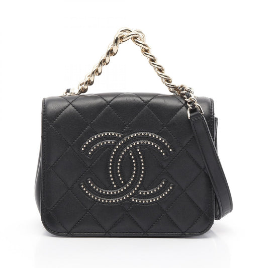 Chanel Lambskin Matelasse Studs Shoulder Bag
