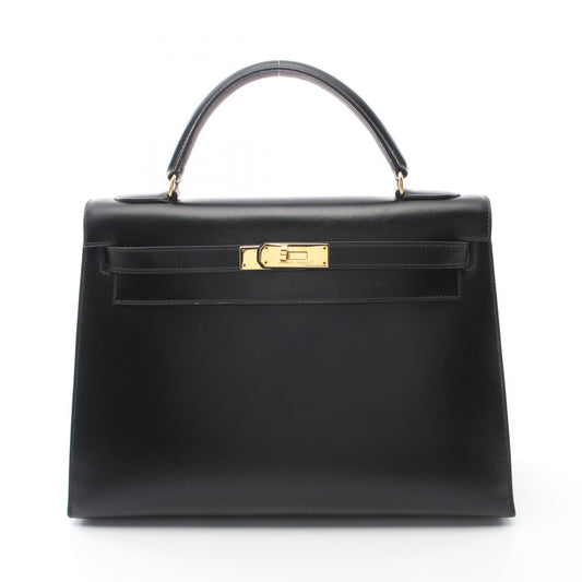 Hermes Kelly 32 Handbag Black Leather