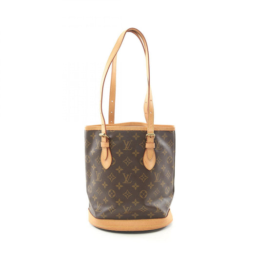 Louis Vuitton Monogram PVC Leather Bucket PM Handbag