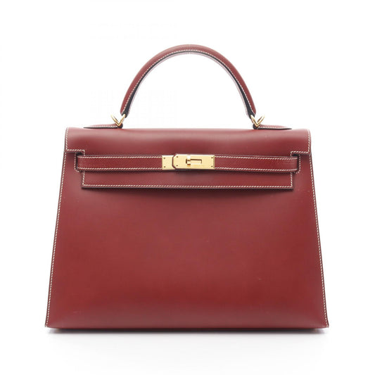 Hermes Kelly 32 Rouge Ash Handbag