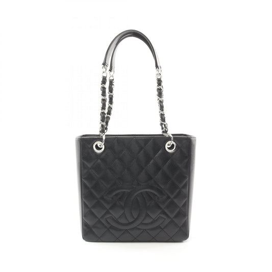 Chanel Matelasse PST Tote Bag Leather Black
