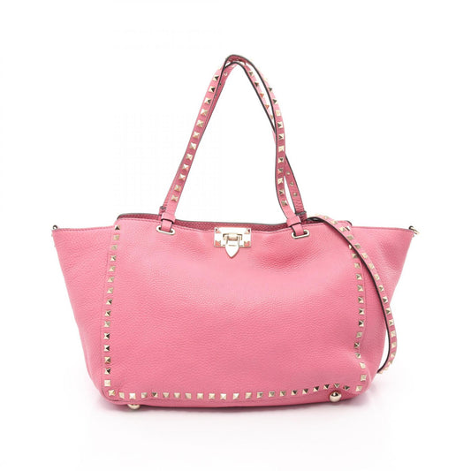 Valentino Rockstud Leather Tote Bag