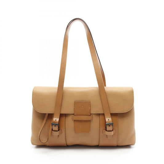 Gucci Leather Shoulder Bag Brown 101287