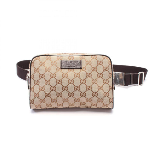 Gucci Canvas Leather Waist Bag 449174