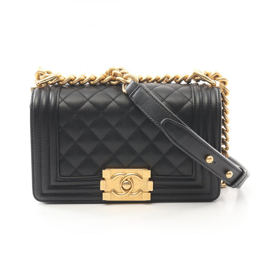 Chanel Boy Small Leather Shoulder Bag A67085