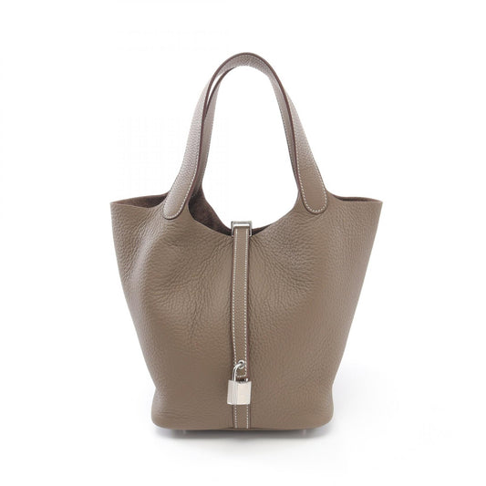 Hermes Picotin Lock MM Etoupe Handbag Brown