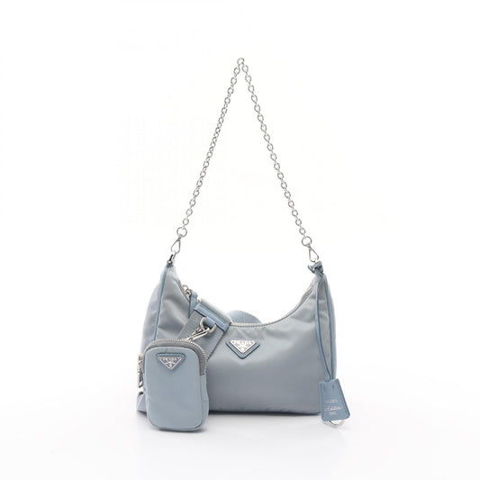 Prada Re-Edition 2005 Nylon Saffiano Leather Shoulder Bag