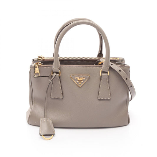 Prada Saffiano Lux Galleria Handbag Beige