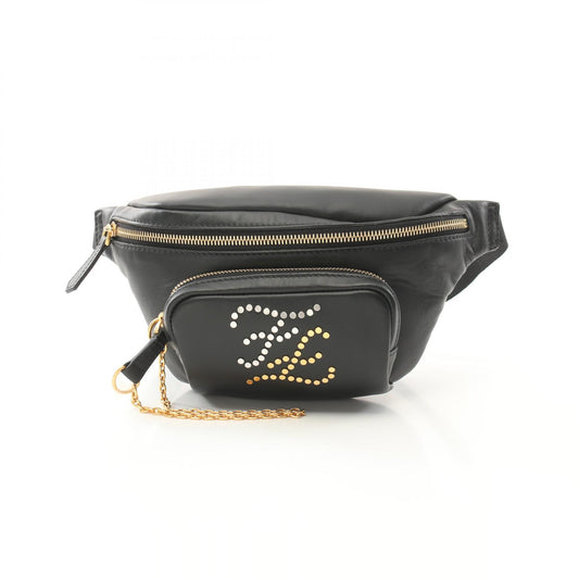 Fendi Leather Calligraphy Waist Bag 7VA446