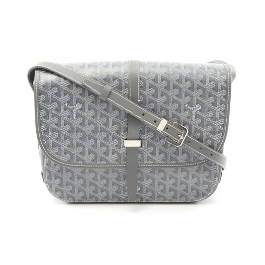 Goyard Belvedere MM Shoulder Bag PVC Canvas Leather