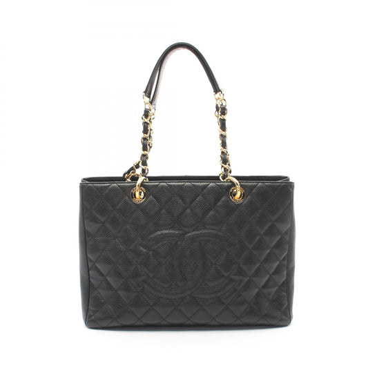 Chanel Caviar Skin Grand Shopping Tote Black