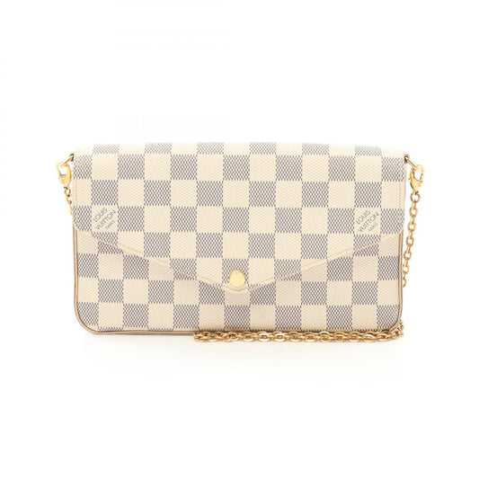 Louis Vuitton Pochette Felicie Damier Azur Bag N63106