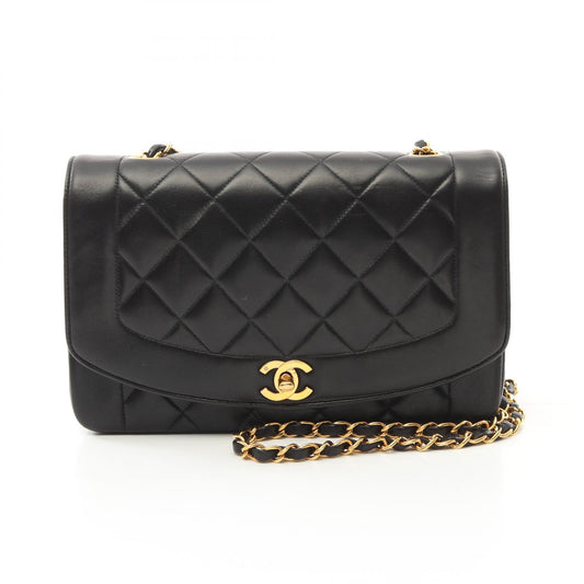 Chanel Lambskin Diana Flap Shoulder Bag A01165