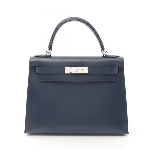 Hermes Kelly 28 Handbag Box Calf Leather