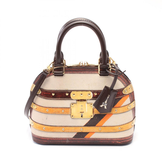 Louis Vuitton Alma BB Time Trunk Leather Handbag