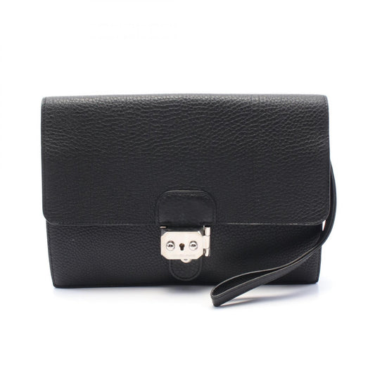 Hermes Togo Leather Jet Clutch Bag
