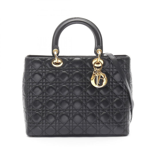 Dior Lady Dior Large Cannage Leather Handbag