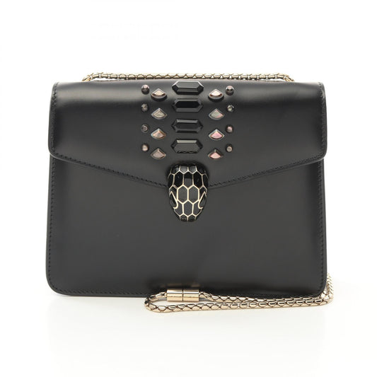 Bvlgari Serpenti Forever Leather Shoulder Bag