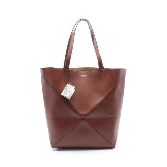 Loewe Leather Puzzle Fold Large Tote Bag