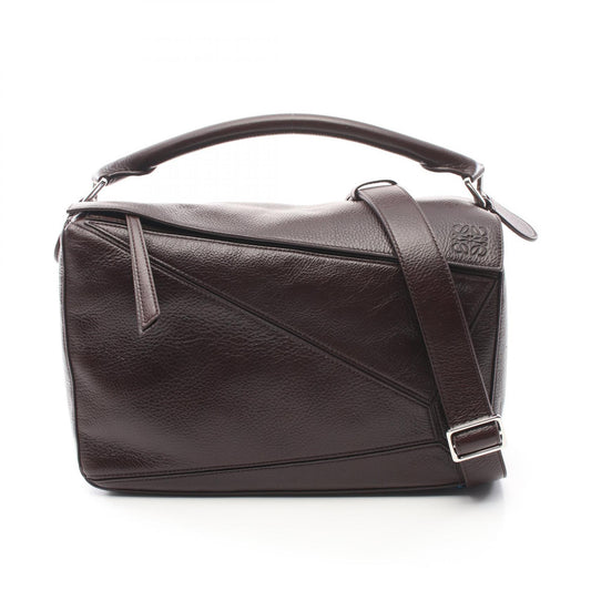 Loewe Leather Puzzle Large Handbag Brown