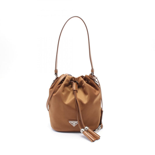 Prada Nylon Leather Handbag 1BE067VWOXRDLNF0134