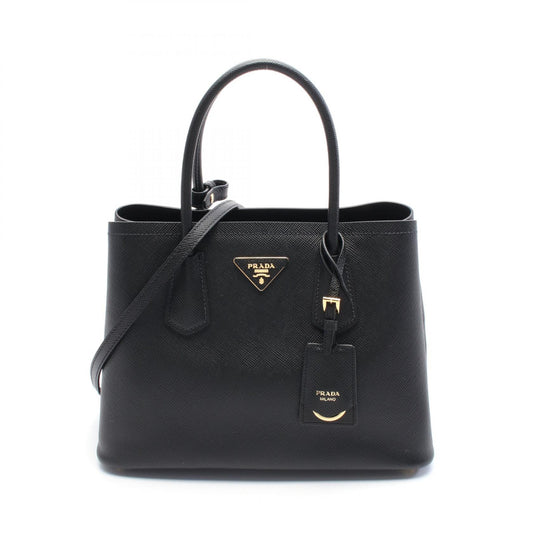 Prada Saffiano Cuir Tote Bag Black