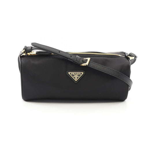 Prada Re-Nylon Pouch Saffiano Leather Shoulder Bag