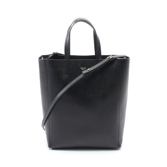 Celine Leather Vertical Small Cabas Tote Bag