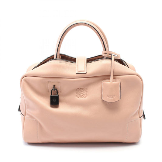 Loewe Leather Amazona 36 Handbag Pink/Brown
