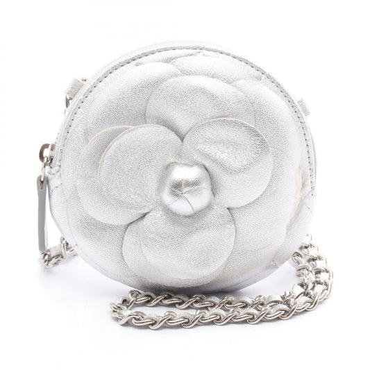 Chanel Camellia Matelasse Lambskin Shoulder Bag