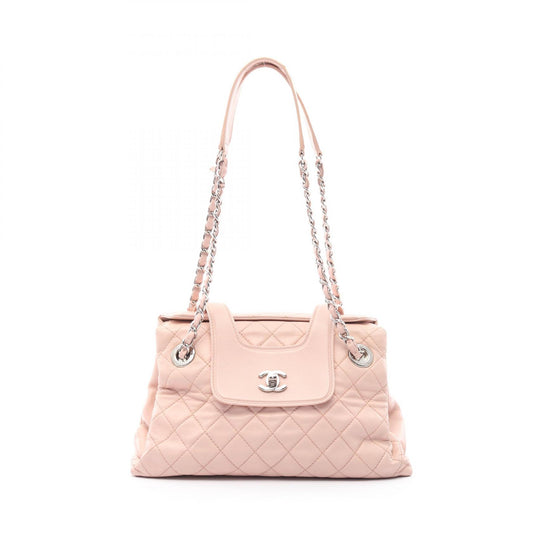 Chanel Matelasse Lambskin Shoulder Bag Pink