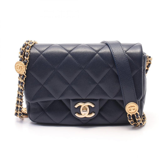 Chanel Matelasse Mini Flap Leather Shoulder Bag