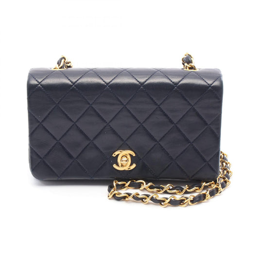 Chanel Lambskin Mini Matelassé Flap Shoulder Bag