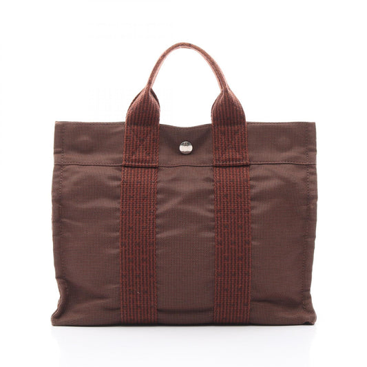 Hermes Aline PM Nylon Tote Bag Brown