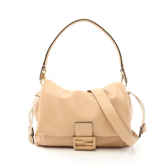 Fendi Mamma Baguette Medium Leather Shoulder Bag