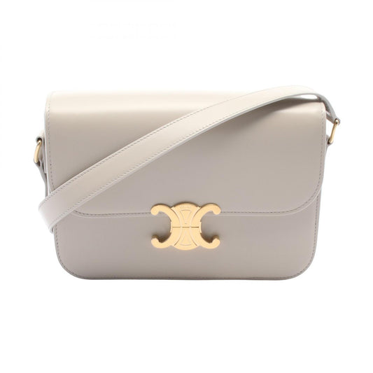 Celine Triomphe Medium Leather Shoulder Bag