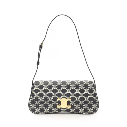 Celine Medium Laura Shoulder Bag PVC Coated Canvas Leather