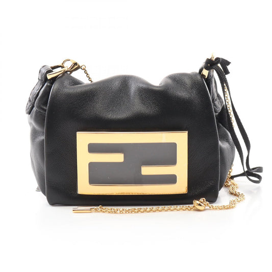 Fendi Nano Mamma Baguette Leather Shoulder Bag