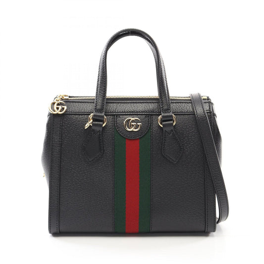 Gucci Ophidia Leather Handbag Black