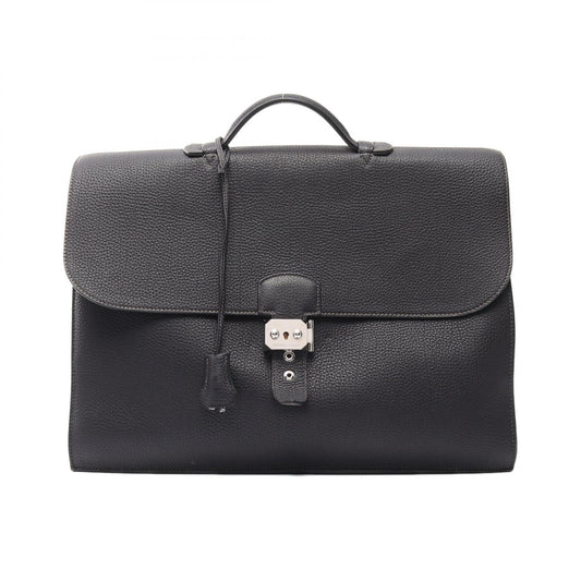 Hermes Sac a Depeche 38 Business Bag Purple