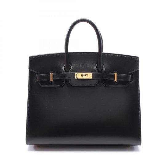 Hermes Birkin 25 Handbag Black Leather