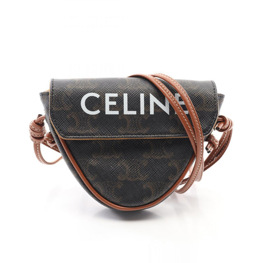 Celine Triomphe Mini Shoulder Bag Brown