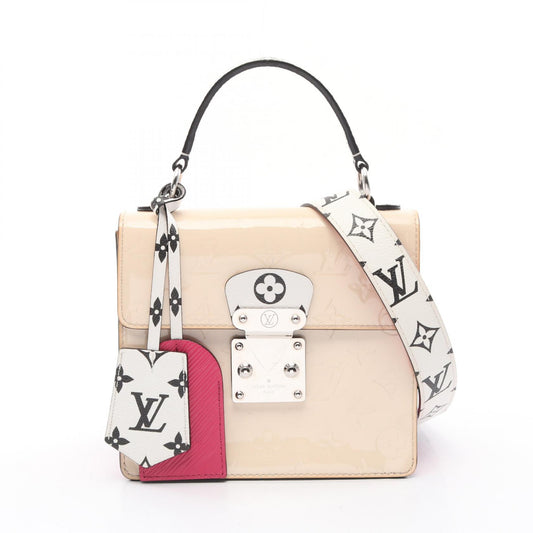 Louis Vuitton Vernis Leather PVC Coated Canvas Handbag