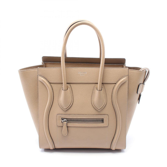 Celine Luggage Micro Shopper Tote Bag Leather