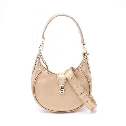 Bvlgari Serpenti Ellipse Leather Handbag