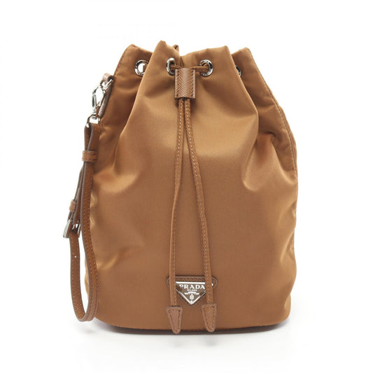 Prada Re-Nylon Saffiano Leather Pouch