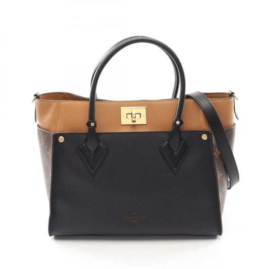 Louis Vuitton Monogram Leather PVC On My Side MM Handbag