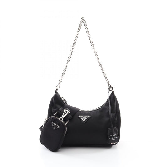 Prada Re-Edition 2005 Nylon Saffiano Leather Shoulder Bag